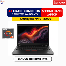 Lenovo ThinkPad T495 AMD Ryzen 7 PRO | 2GB Dedicated Radeon Vega 10 Graphics | 8GB Ram | 256GB NVMe Laptop